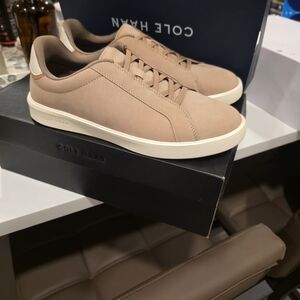 Cole Haan Men’s Taupe Nubuck Casual Sneakers